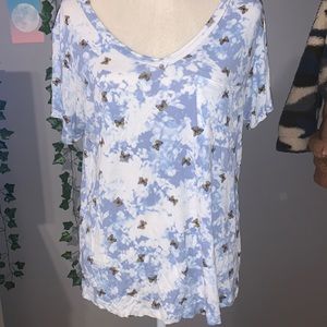 Tye dye butterfly tee